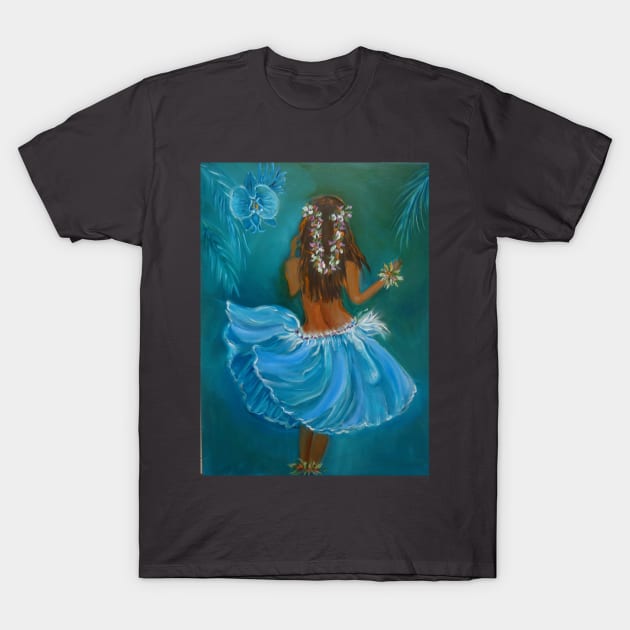 Aloha Hula Girl T-Shirt by jennyleeandjim